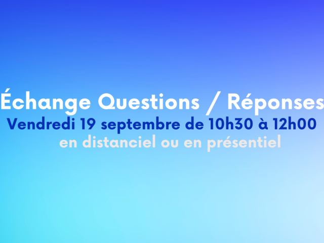 C’est la rentrée : partagez vos interrogations !